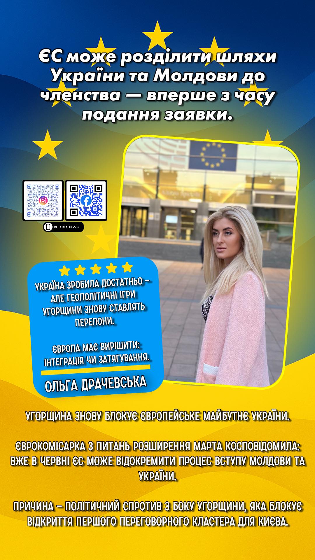 ЄС може розділити шляхи України та Молдови до членства — вперше з часу подання заявки.